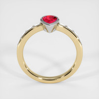 0.76 Ct. Ruby Ring, 18K White & Yellow 3