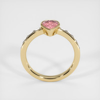 0.99 Ct. Padparadscha Sapphire Ring, 10K Yellow Gold 3