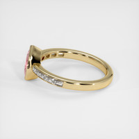 0.99 Ct. Padparadscha Sapphire Ring, 10K Yellow Gold 4