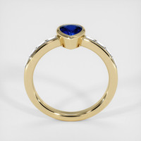 0.76 Ct. Sapphire Ring, 14K Yellow Gold 3