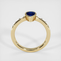 0.75 Ct. Sapphire Ring, 14K Yellow Gold 3