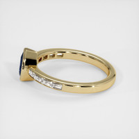 0.75 Ct. Sapphire Ring, 14K Yellow Gold 4