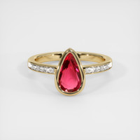 1.52 Ct. Ruby Ring, 14K Yellow Gold 1