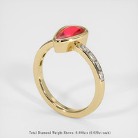 1.52 Ct. Ruby Ring, 14K Yellow Gold 2