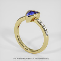1.18 Ct. Blue Sapphire Ring, 14K Yellow Gold 2