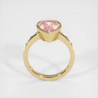 4.17 Ct. Padparadscha Sapphire Ring, 18K Yellow Gold 3