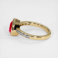2.03 Ct. Ruby Ring, 18K Yellow Gold 4