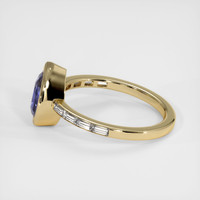 2.78 Ct. Color Change Sapphire Ring, 18K Yellow Gold 4