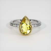 2.57 Ct. Gemstone Ring, 14K Yellow & White 1