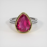 4.60 Ct. Gemstone Ring, 14K Yellow & White 1