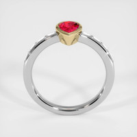 0.76 Ct. Ruby Ring, 14K Yellow & White 3