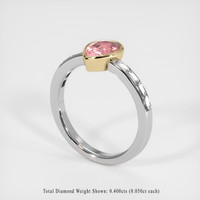 0.99 Ct. Sapphire Ring, 18K Yellow & White 3