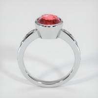 3.07 Ct. Padparadscha Sapphire Ring, Platinum 950 3