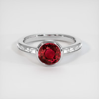 1.88 Ct. Ruby Ring, Platinum 950 1