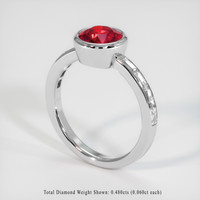 1.88 Ct. Ruby Ring, Platinum 950 2