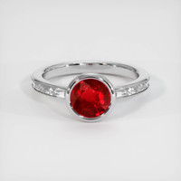 1.60 Ct. Ruby Ring, Platinum 950 1