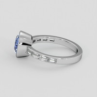 2.21 Ct. Blue Sapphire Ring, Platinum 950 4