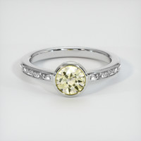 0.94 Ct. Yellow Sapphire Ring, Platinum 950 1