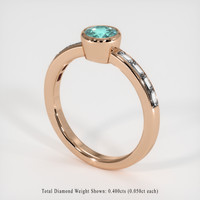 0.67 Ct. Gemstone Ring, 14K Rose Gold 2