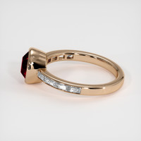 2.01 Ct. Ruby Ring, 14K Rose Gold 4