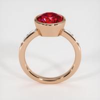 3.73 Ct. Ruby Ring, 14K Rose Gold 3