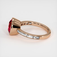 3.73 Ct. Ruby Ring, 14K Rose Gold 4