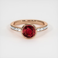 1.88 Ct. Ruby Ring, 14K Rose Gold 1