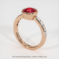 1.88 Ct. Ruby Ring, 14K Rose Gold 2