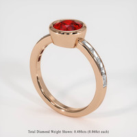 1.60 Ct. Ruby Ring, 14K Rose Gold 2