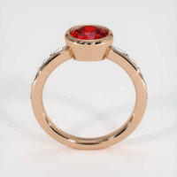 1.60 Ct. Ruby Ring, 14K Rose Gold 3