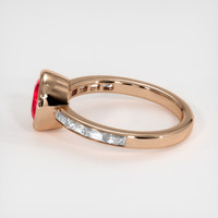 1.38 Ct. Ruby Ring, 14K Rose Gold 4