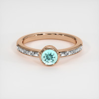 0.67 Ct. Gemstone Ring, 18K Rose Gold 1