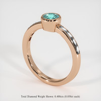 0.67 Ct. Gemstone Ring, 18K Rose Gold 2