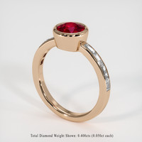 1.74 Ct. Ruby Ring, 18K Rose Gold 2