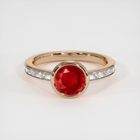 1.67 Ct. Ruby Ring, 18K Rose Gold 1