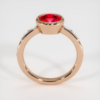 1.38 Ct. Ruby Ring, 18K Rose Gold 3