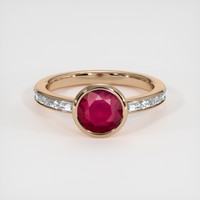 1.62 Ct. Ruby Ring, 18K Rose Gold 1