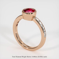 1.51 Ct. Ruby Ring, 18K Rose Gold 2