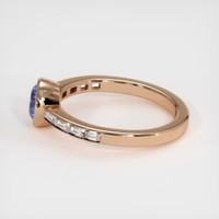0.75 Ct. Sapphire Ring, 18K Rose Gold 4