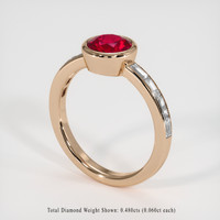 1.60 Ct. Ruby Ring, 18K Rose Gold 2