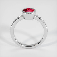 1.51 Ct. Purplish Red Ruby Ring, 10K White Gold 3