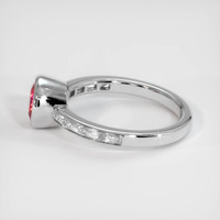 1.51 Ct. Purplish Red Ruby Ring, 10K White Gold 4