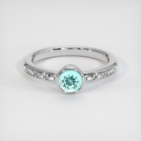 0.67 Ct. Gemstone Ring, 14K White Gold 1