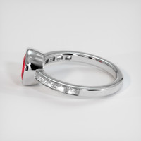 1.67 Ct. Ruby Ring, 14K White Gold 4