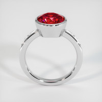 3.73 Ct. Ruby Ring, 14K White Gold 3