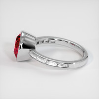 3.73 Ct. Ruby Ring, 14K White Gold 4