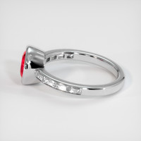 1.38 Ct. Ruby Ring, 14K White Gold 4