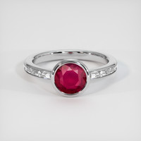 1.62 Ct. Ruby Ring, 14K White Gold 1