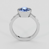 2.21 Ct. Blue Sapphire Ring, 14K White Gold 3