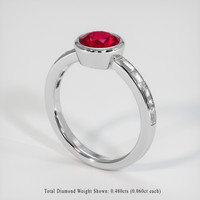 1.60 Ct. Ruby Ring, 14K White Gold 2